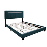 Queen Size Adjustable Upholstered Bed Frame Dark Velvet Collection Comfort And Simplicity