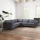 Amber - Velvet Corner Sectional Sofa