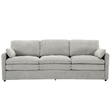 Cozy Upholstered 3 Seater Sofa With Double Cushion