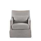 Traditional Design London Skirted Swivel Chair