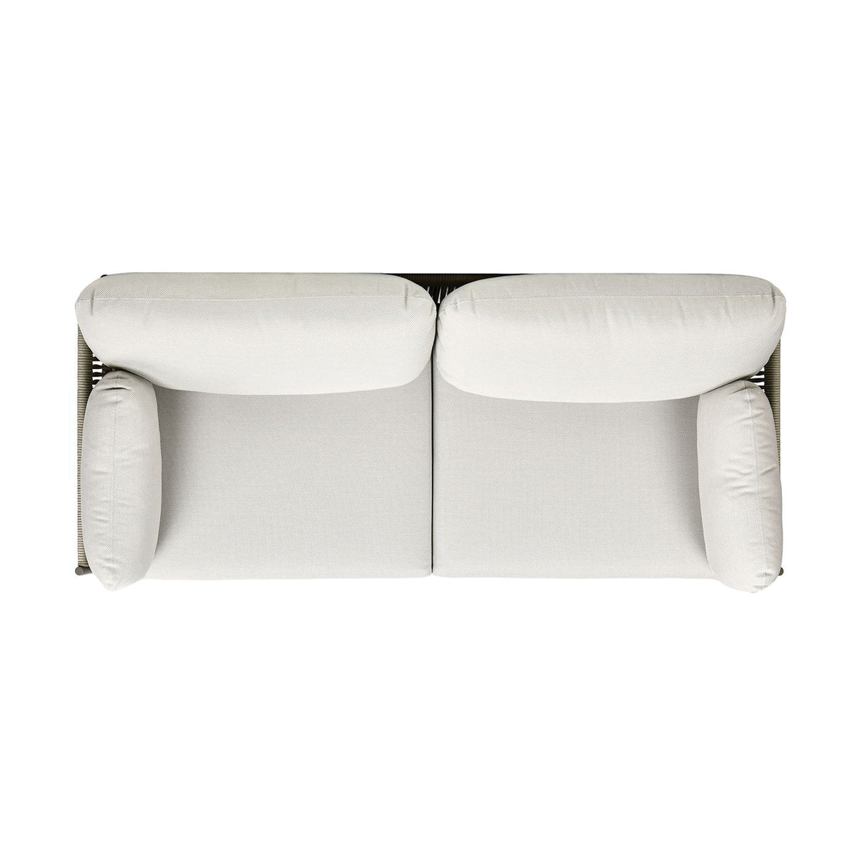 Jasper - Upholstered Patio Deep Seating Sofa - Wheat Beige
