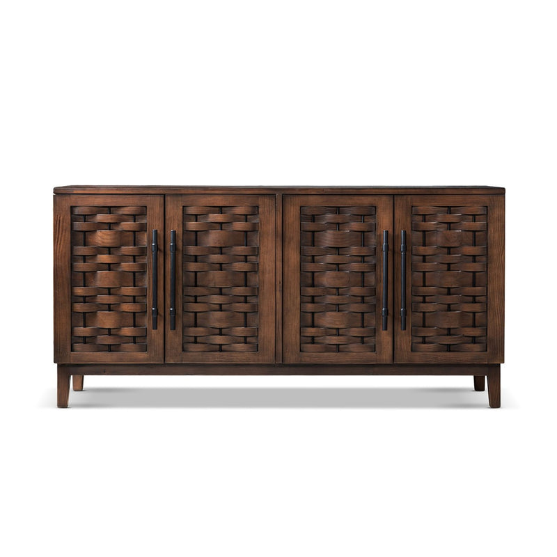 Koa - 4 Door Sideboard - Dark Brown