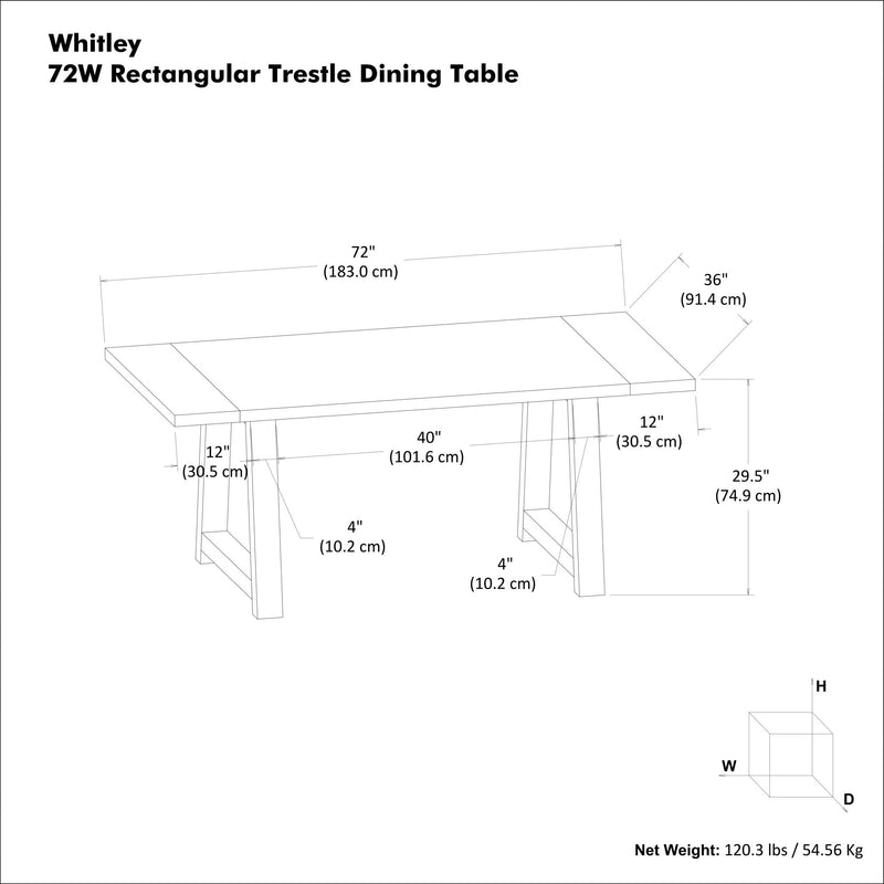 Whitley - Dining Table