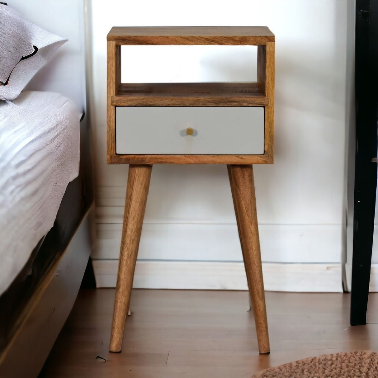 Solid Wood Mini Nightstand