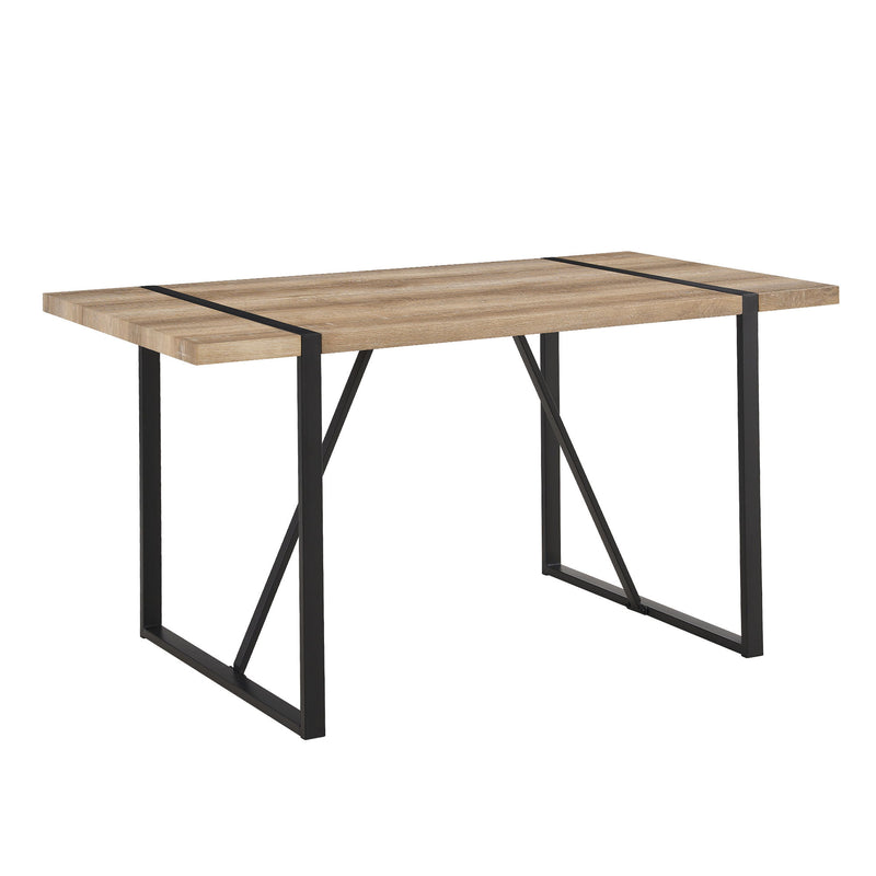 Modern Dining Table With Metal Legs For 4 - 6 Person