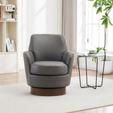 Swivel Accent Chairs Armchair With Stainless Steel Base