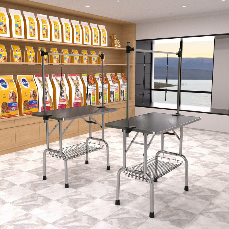 Large Grooming Table For Pet Dog And Cat With Adjustable Arm And Clamps Large Heavy Duty Animal Grooming Table