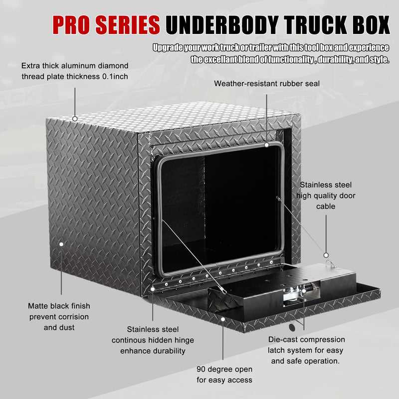 Pro Series - Underbody Truck Tool Box Waterproof Storage Chest