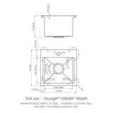 Modern Stainless Steel 15" Drop In Kitchen Sink Workstation With Accessories - Brushed Nickel