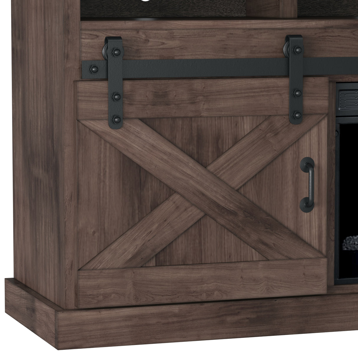 Farmhouse - Electric Fireplace TV Stand For TV