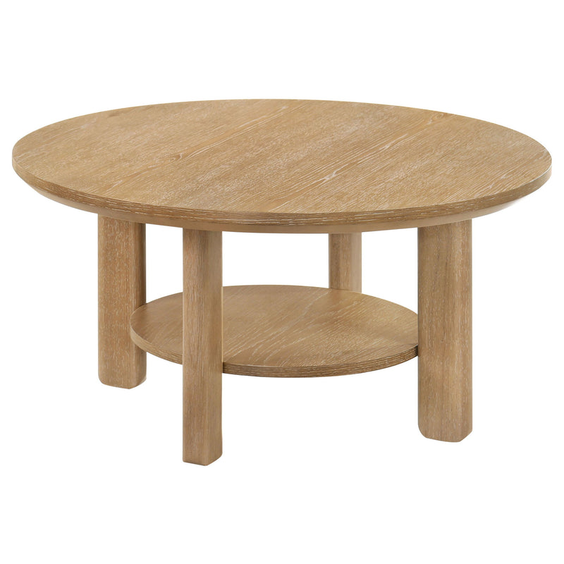 Crispin - Round Table With Lower Shelf