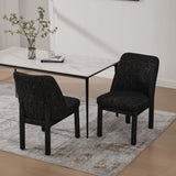 Wide Minimalist Dining Chair (Set of 2)