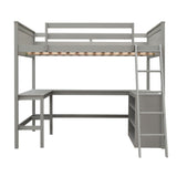 Loft Bed With Shelves With Desk
