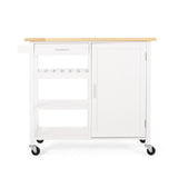 Contemporary Design Kitchen Cart With Wheels