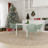 4 Pack Lounge Chair Set With Long Table