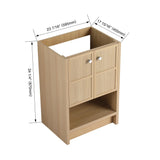 Modern Freestanding Bathroom Vanity With 2 Soft Closing Doors