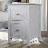 Modern Nightstand, Bed Side Table With 2 Drawers For Bedroom