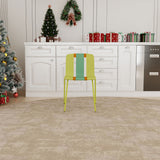 Modern Striped Blocking Single Chairs, Waterproof And Fade Resistant (Set of 4)