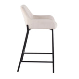 Daniella - Industrial Fixed Height Counter Stool (Set of 2)