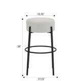 Round High Bar Stools (Set of 2), Contemporary Upholstered Dining Stools For Kitchens, Coffee Shops And Bar Stores