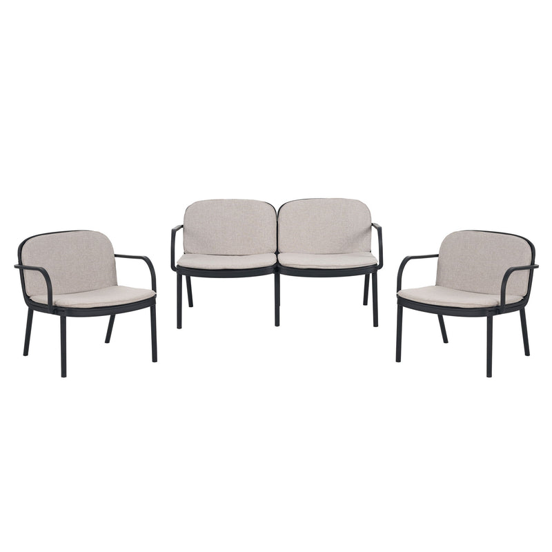 Luna - Outdoor Patio 3 Pieces Chat Set