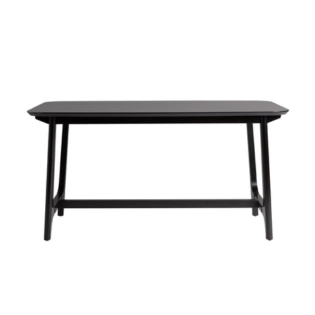 Lunara - Dining Table With Trestle Base - Black Ash