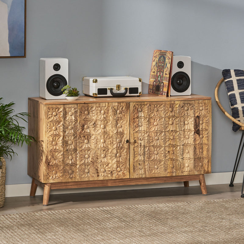Boho - 2 Door Cabinet - Natural