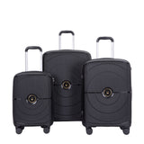 3 Piece Set Expandable Hardshell Suitcase Double Spinner Wheels