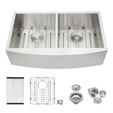 Farmhouse Double Bowl Sink With 50/50 Layout