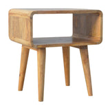 Minimalist Open Curved Nightstand