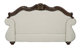 Pierce - Loveseat With 3 Pillows - Beige / Cherry