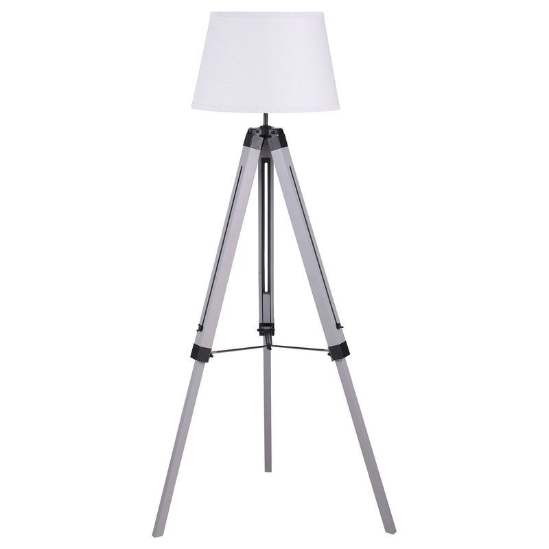 Hannah - Floor Lamp With Tripod Base - Gray