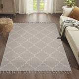 Guros - 5' X 7' Trellis Indoor / Outdoor Area Rug - Ivory