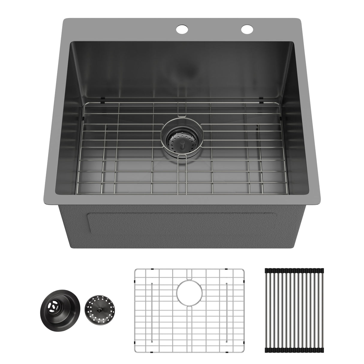 Topmount Kitchen Sink 16 Gauge, Single Bowl