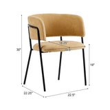 Modern Upholstered Arm Dining Chair Set