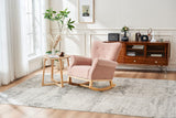 Modern Rocking Chair, Upholstered Accent Chair For Nursery, Small Contemporary Rocke