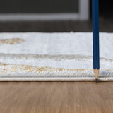 Nova - 2'7" X 7' Area Rug - Multi / White