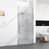 Semi Frameless Circular Pivot Shower Door With 1 / 4" Sgcc Tempered Glass