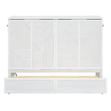 Murphy Bed With Large Drawer, USB Ports And Outlets