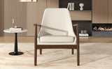Mid-Century Modern Accent Armchair With High Back