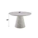 Kacey - 5 Piece Round Table Dining Room Set With Chairs - Natural