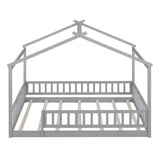 Bed House Bed Frame With Fence