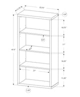 5 Tier For Office Bookshelf, Bookcase, Etagere, Contemporary & Modern