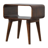 Minimalist Open Curved Nightstand