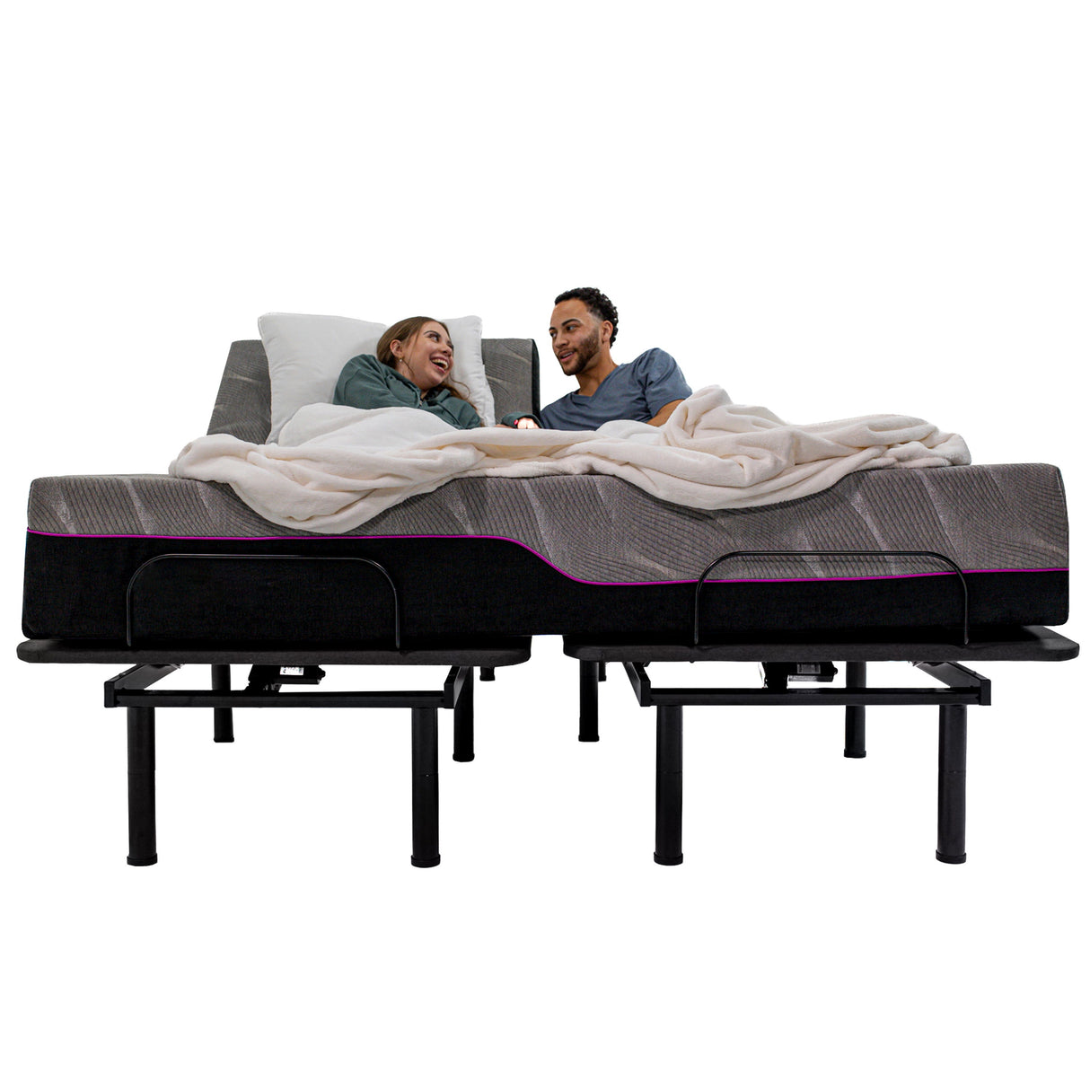 Renew - 11" King Size Flex Head Cooling Gelcare Memory Foam Mattress - Gray