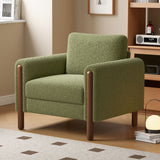 Oversized Accent Chair With Curved Armrests