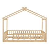 Bed House Bed Frame With Fence