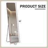 4Th Generation Floor Standing Full Length Mirror Wall Mounted Glass - Transparent