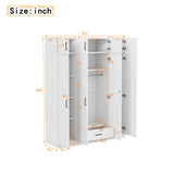 Contemporary 4 Door Wardrobe With 1 Drawer And Top Cabinet