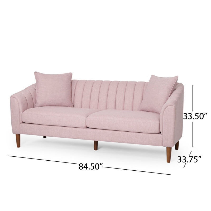 Contemporary 3 Seater Sofa With Accents